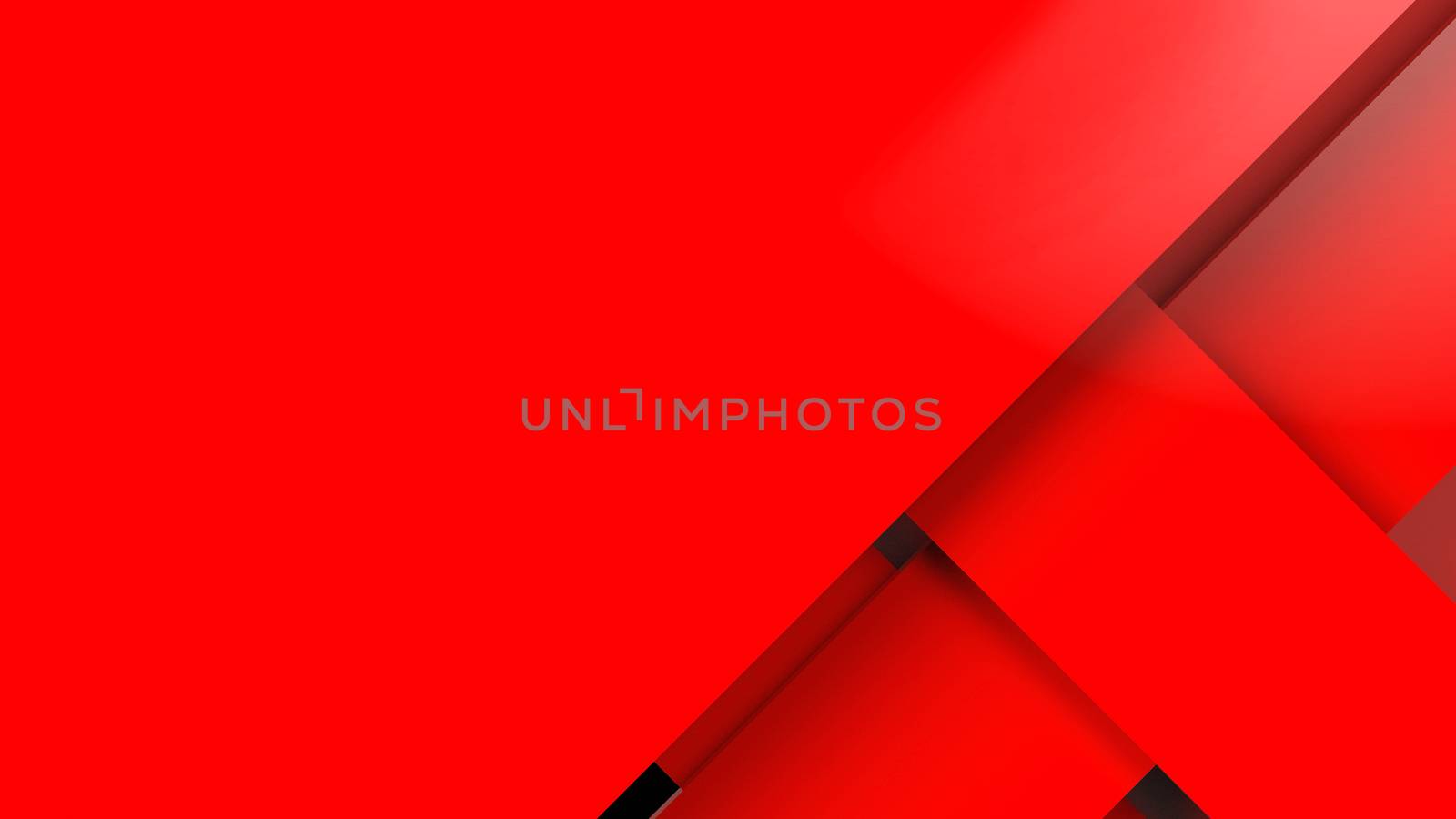 Diagonal red dynamic stripes on black background. Modern abstract 3d render background with lines and dark shadows