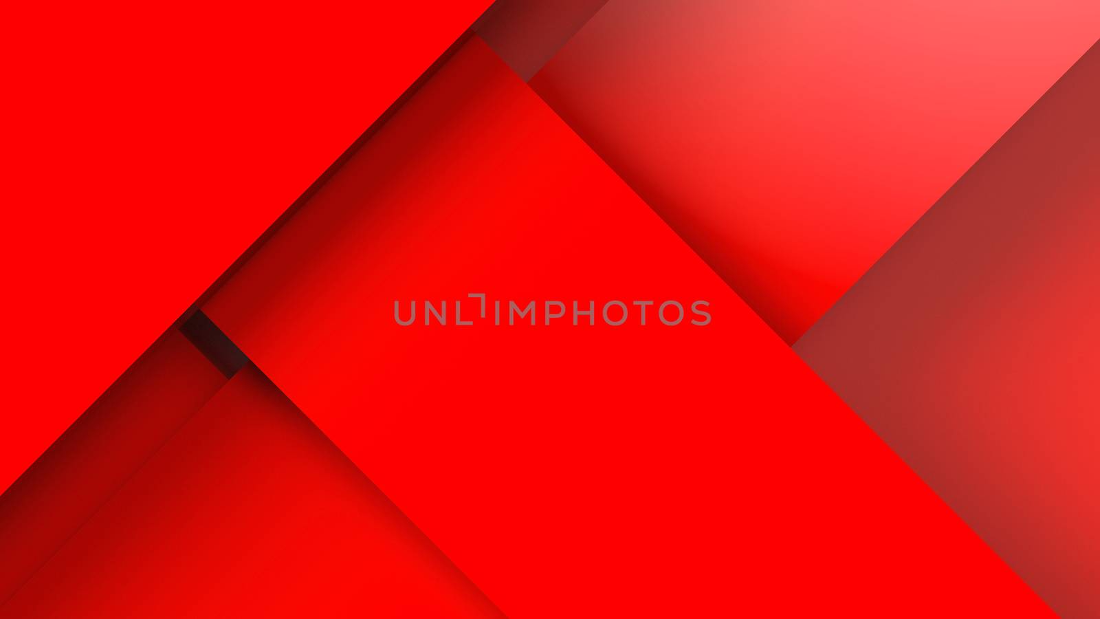 Diagonal red dynamic stripes on color background. Modern abstract 3d render background with lines and dark shadows