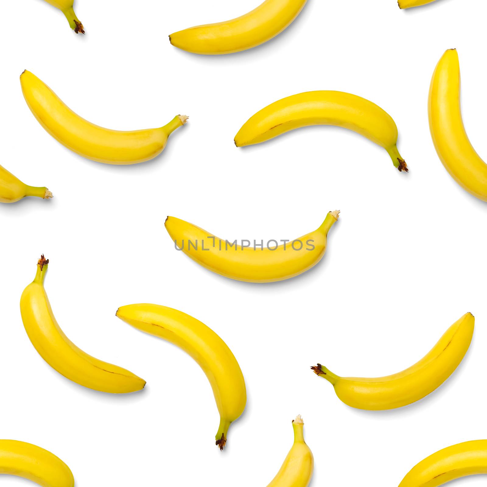 Bananas seamless pattern. pop art bananas pattern. Tropical abstract background with banana. Colorful fruit pattern of yellow banana by PhotoTime