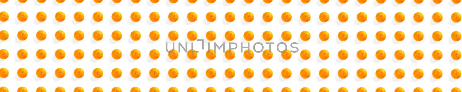 Isolated tangerine citrus collection background. Whole tangerines or mandarin orange fruits isolated on white background. Banner by PhotoTime