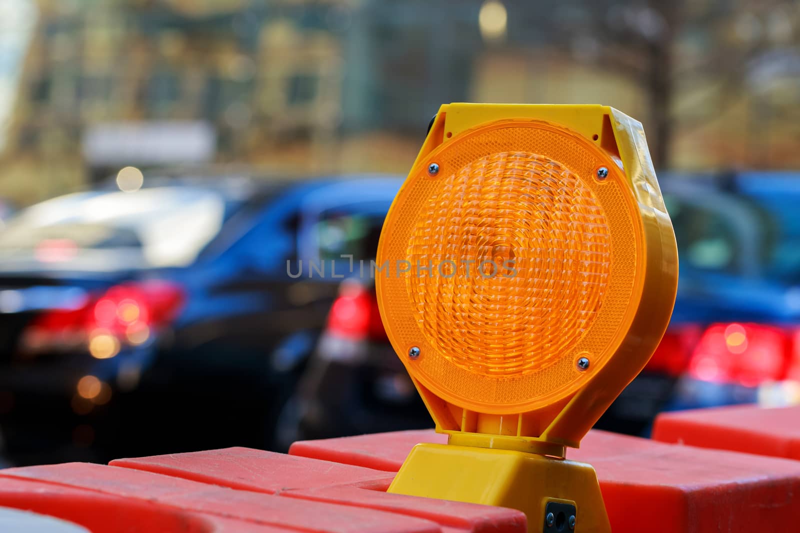 Yellow Warning Light by ungvar