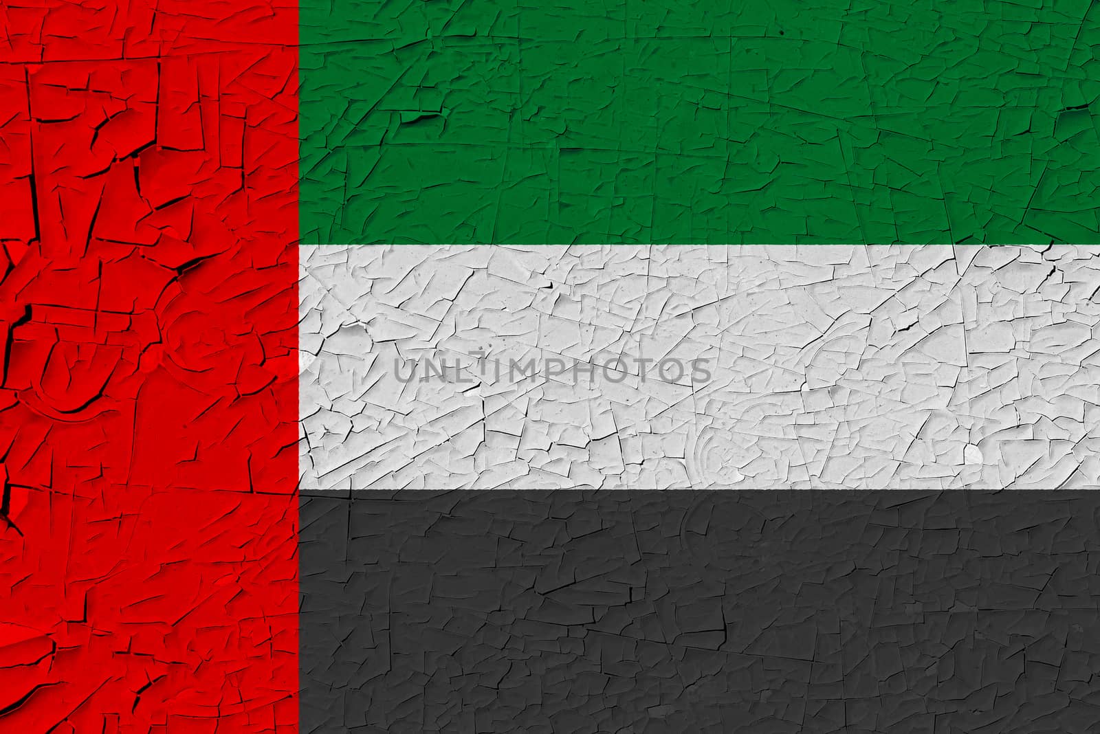 united arab painted flag by Visual-Content