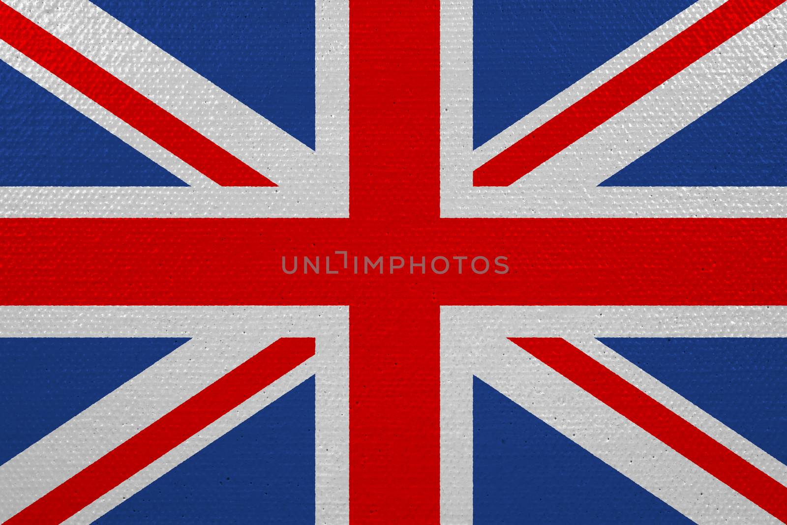 United Kingdom flag on canvas by Visual-Content