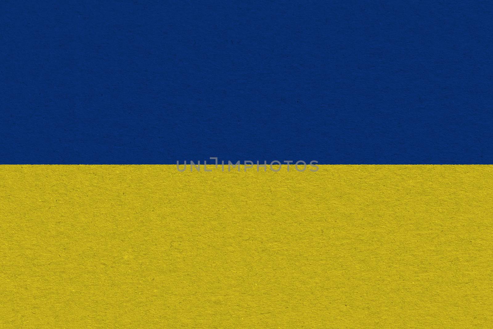 Ukraine flag painted on paper by Visual-Content