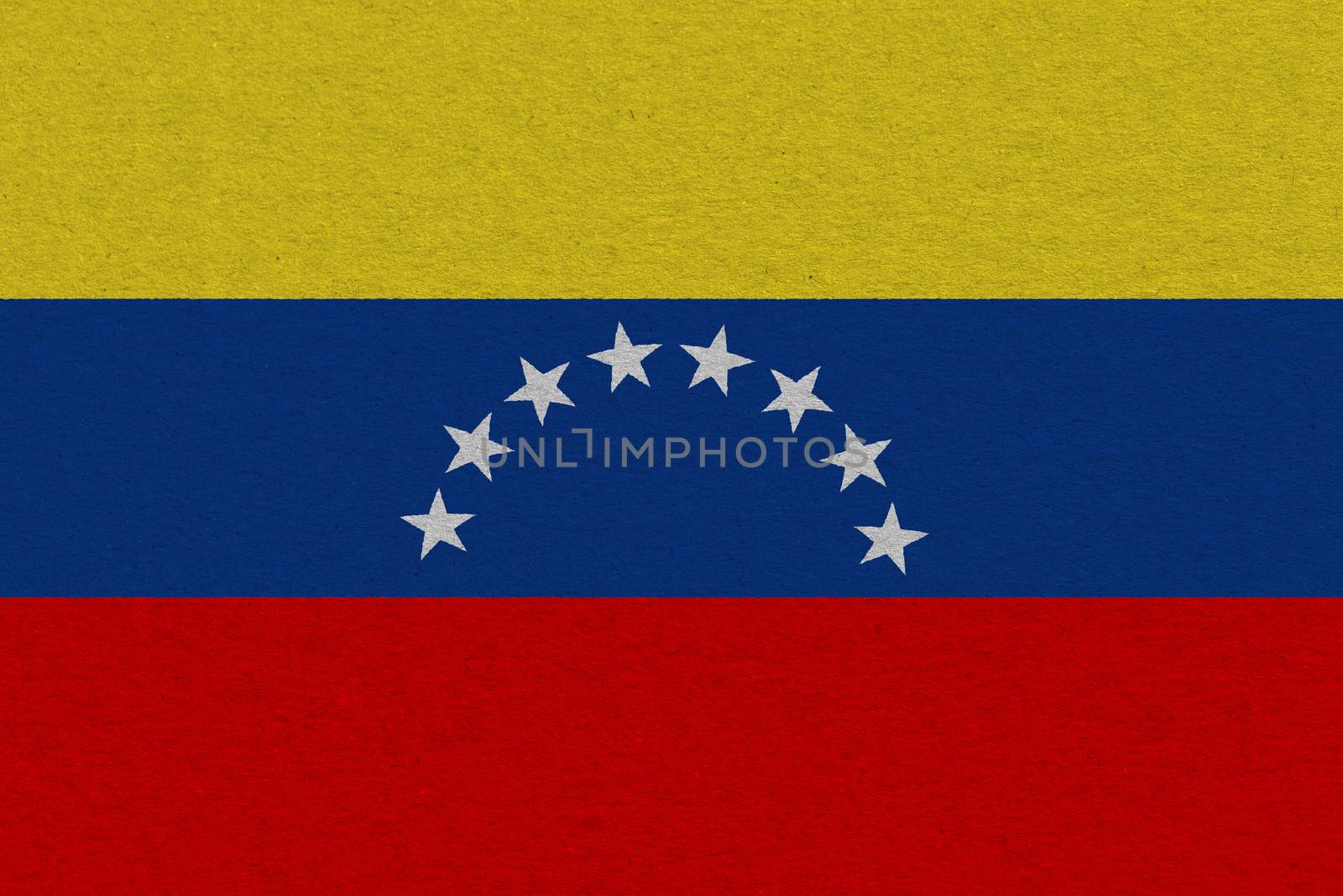 venezuela flag painted on paper by Visual-Content