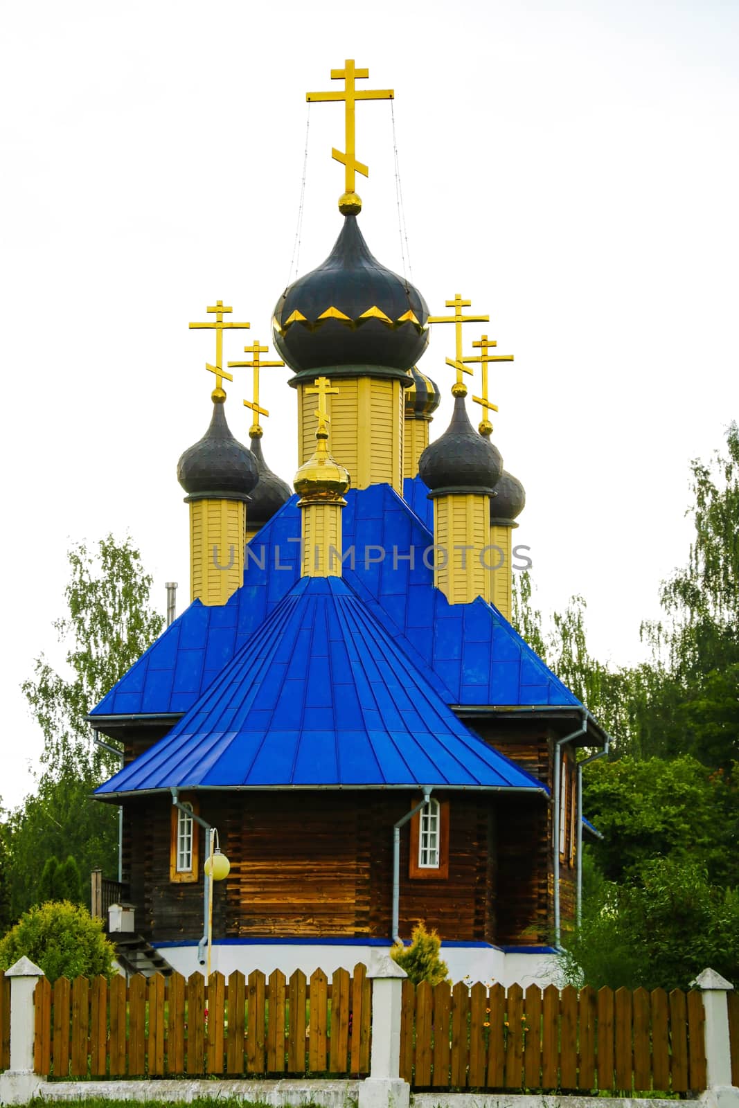 Small beautiful old rural church in a small village. by kip02kas