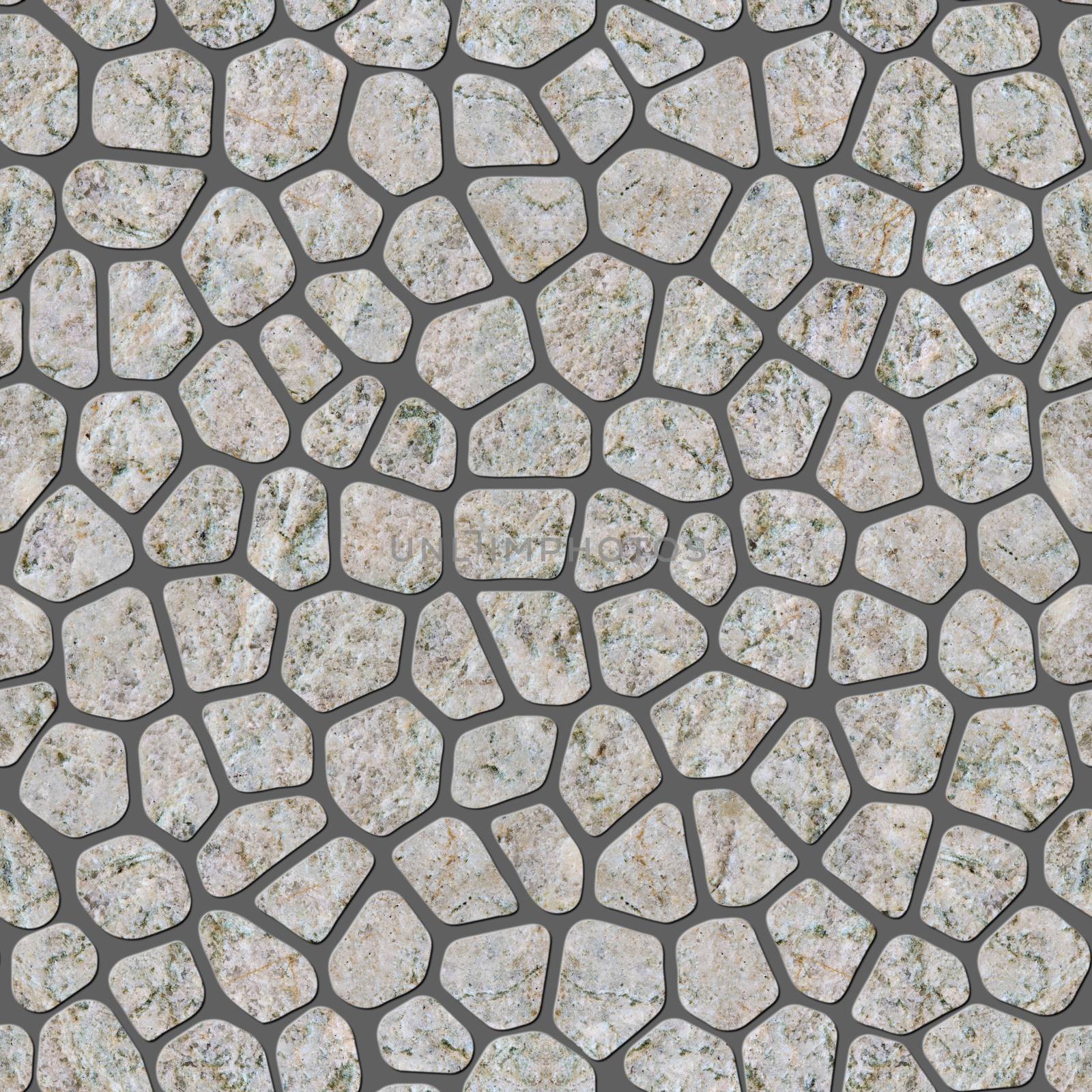 Seamless mosaic texture. Mosaic of natural stones.