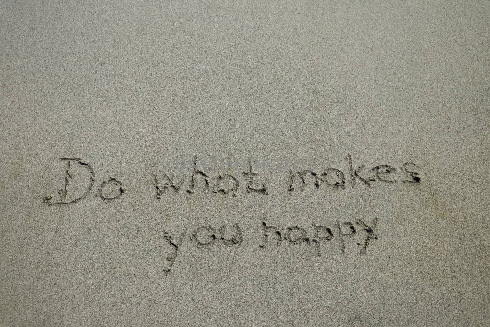 Do what makes you happy, inspirational quote, happiness concept.
