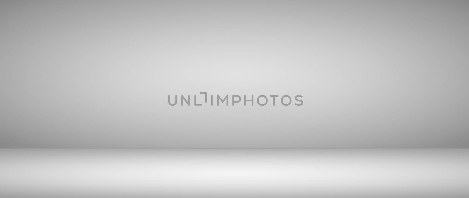 Grey and white gradient room background. Gradient abstract studio wall backdrop