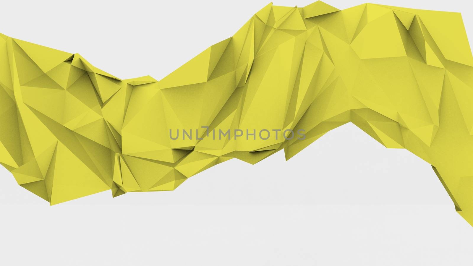 Yellow wave abstract modern crystal background. Polygon, Line, Triangle pattern shape for wallpaper. Illustration low poly, polygonal design. futuristic, web, network concept by Andreajk3