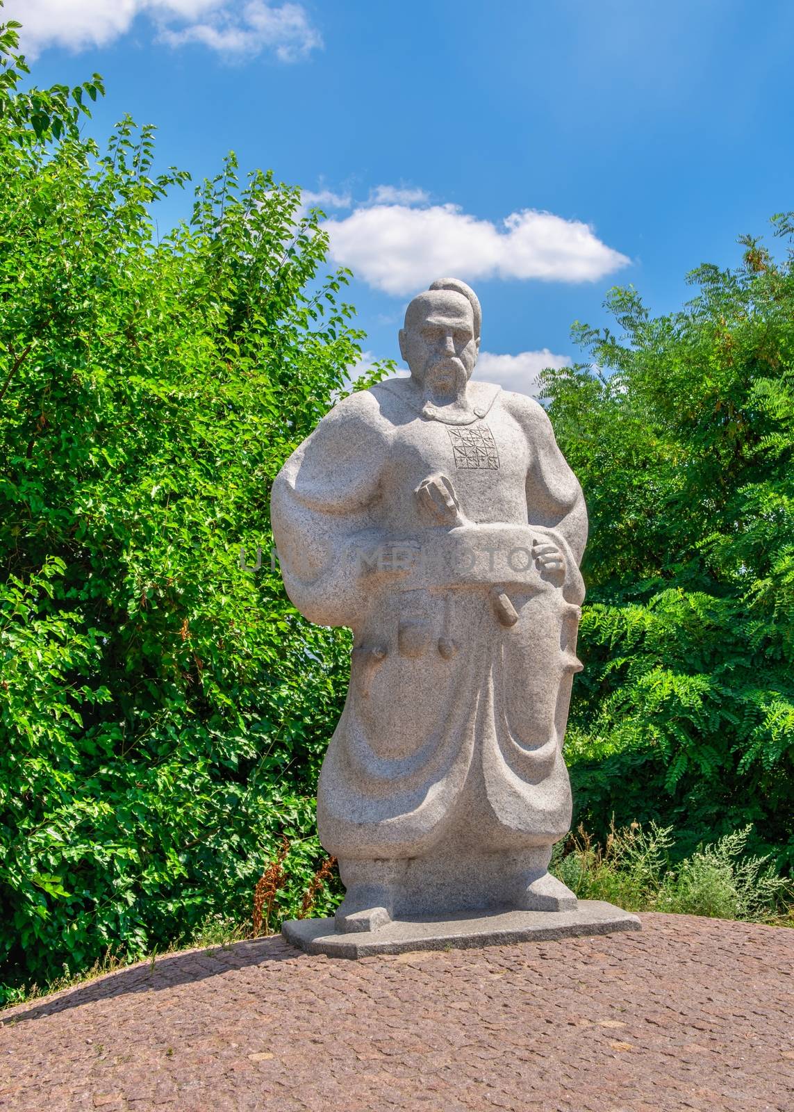 Monument to the Zaporozhye Cossack in Khortytsia, Zaporozhye, Uk by Multipedia