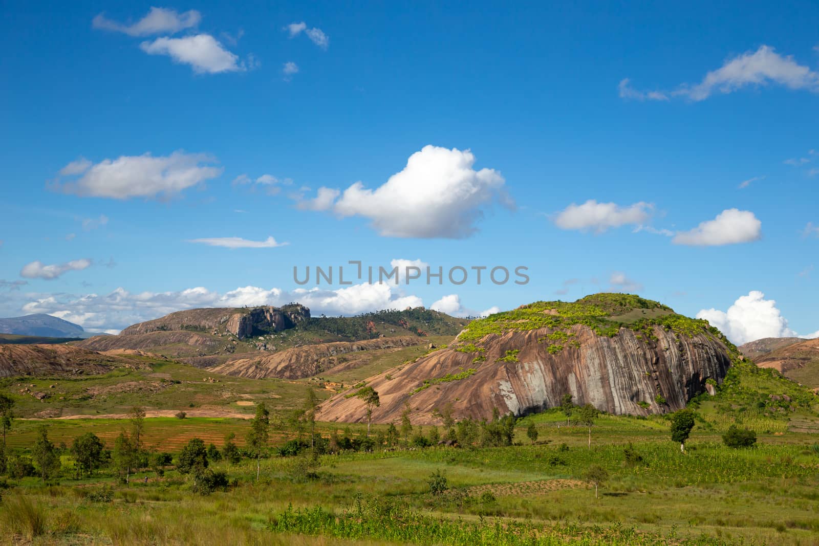 A landscape shot of the island of Madagascar