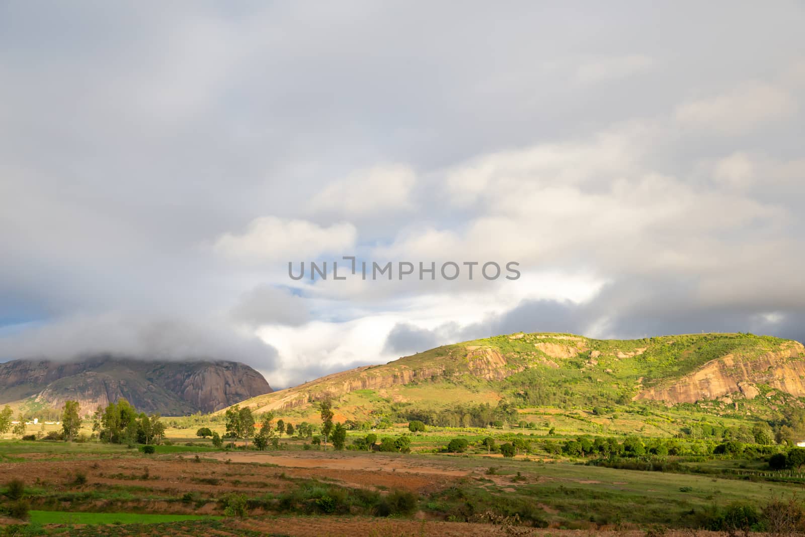 A landscape shot of the island of Madagascar