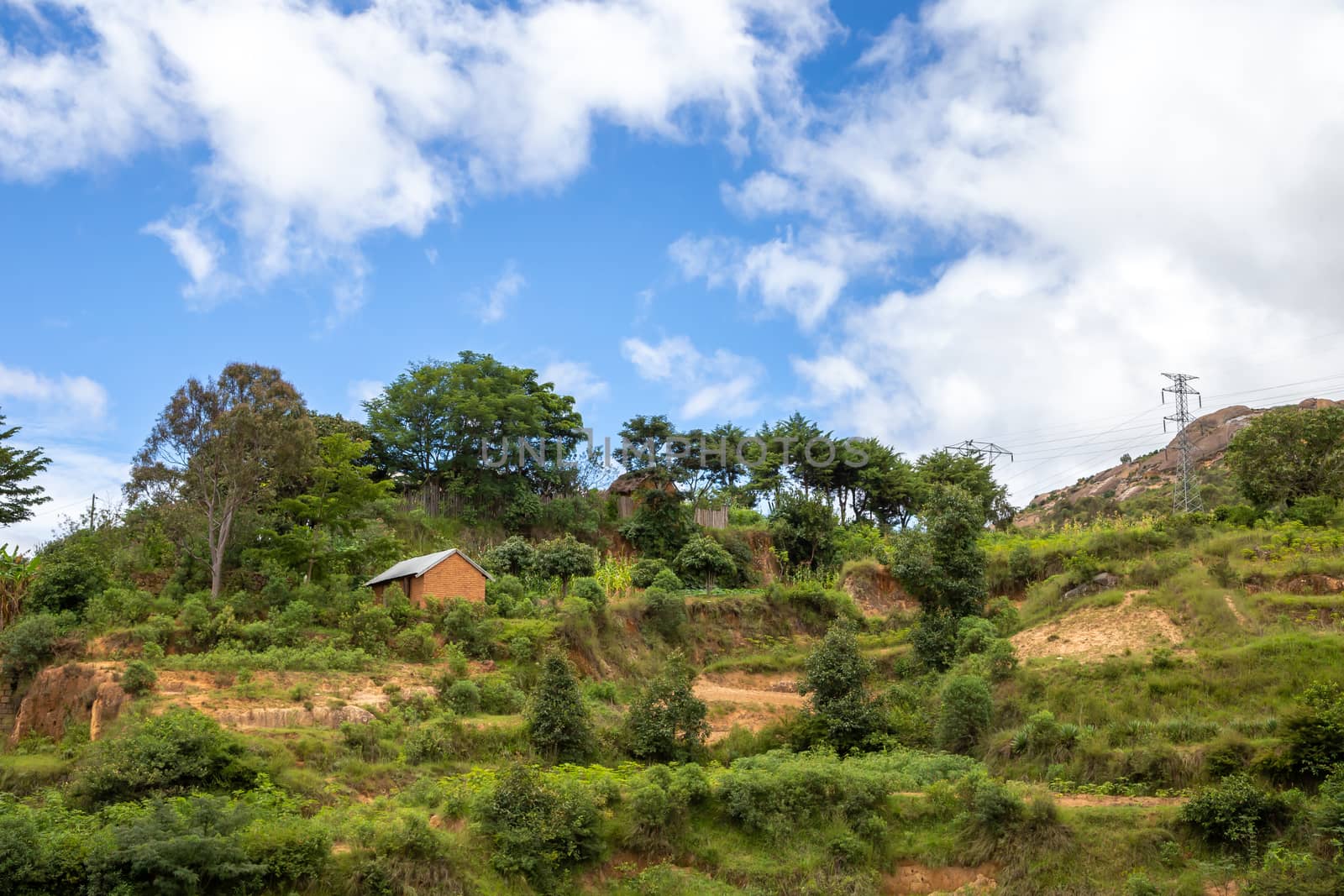 A Landscape shots of the island of Madagascar