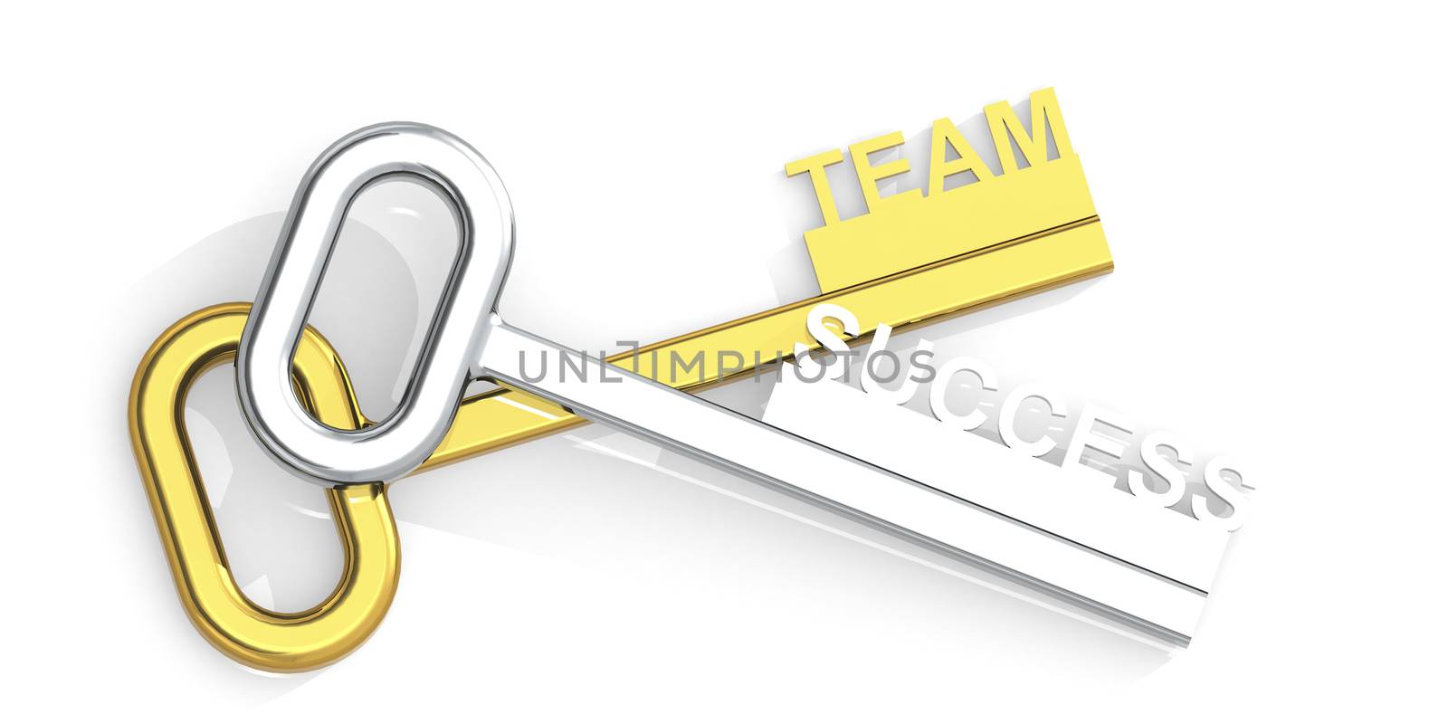 Team success words attached to keys by tang90246
