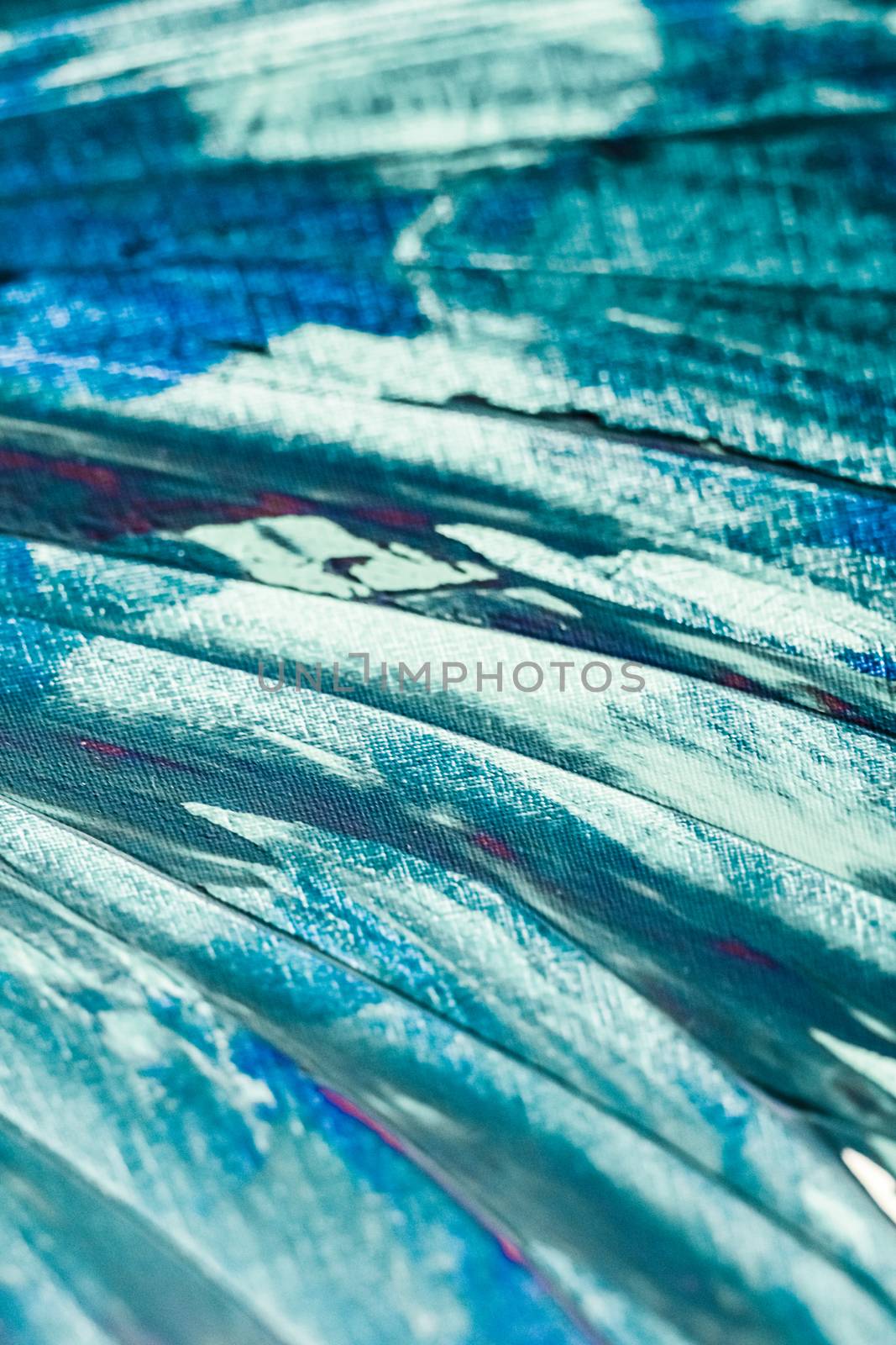 Turquoise abstract background, painting and art by Anneleven