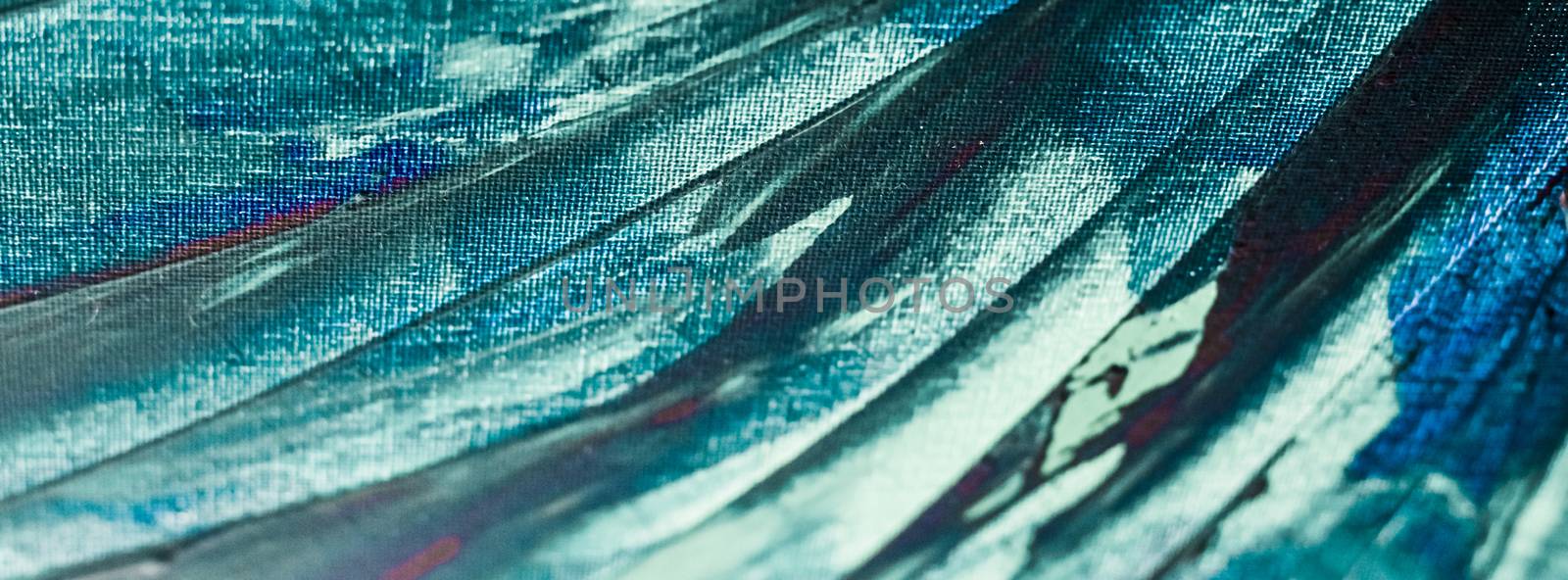 Turquoise abstract background, painting and art by Anneleven