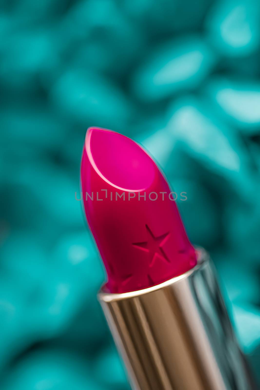 Red lipstick closeup, luxury make-up and beauty cosmetic by Anneleven