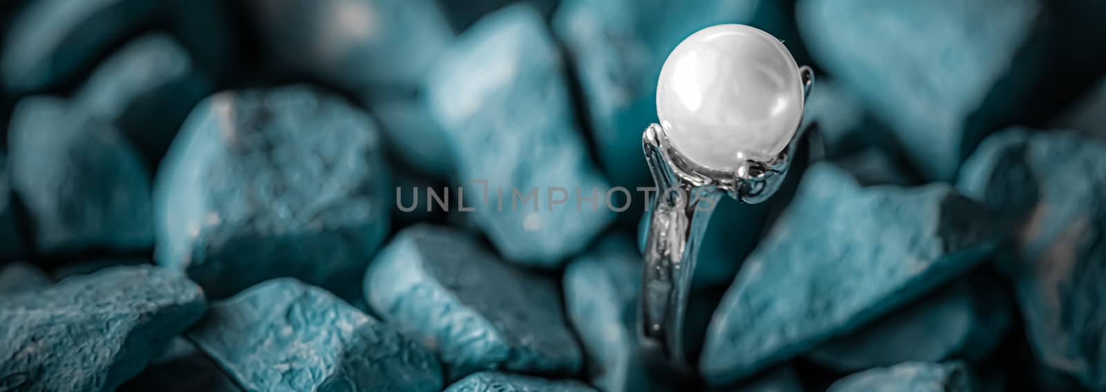 Pearl ring closeup, jewelry and accessory brand by Anneleven