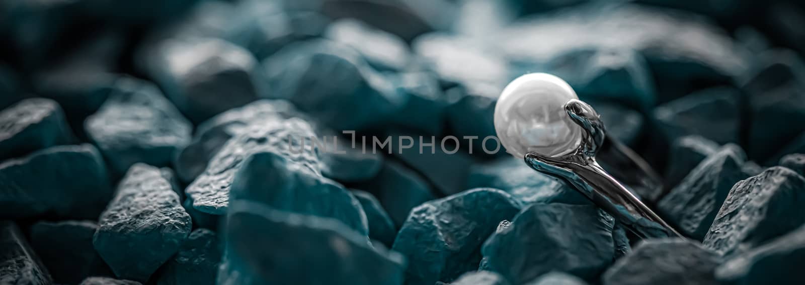 Pearl ring closeup, jewelry and accessory brand by Anneleven