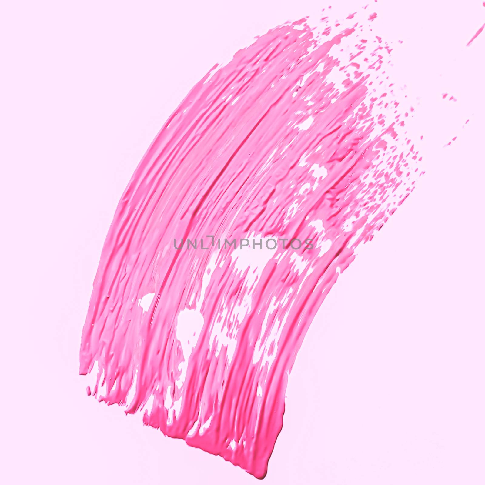 Pink brush stroke or makeup smudge closeup, beauty cosmetics and by Anneleven