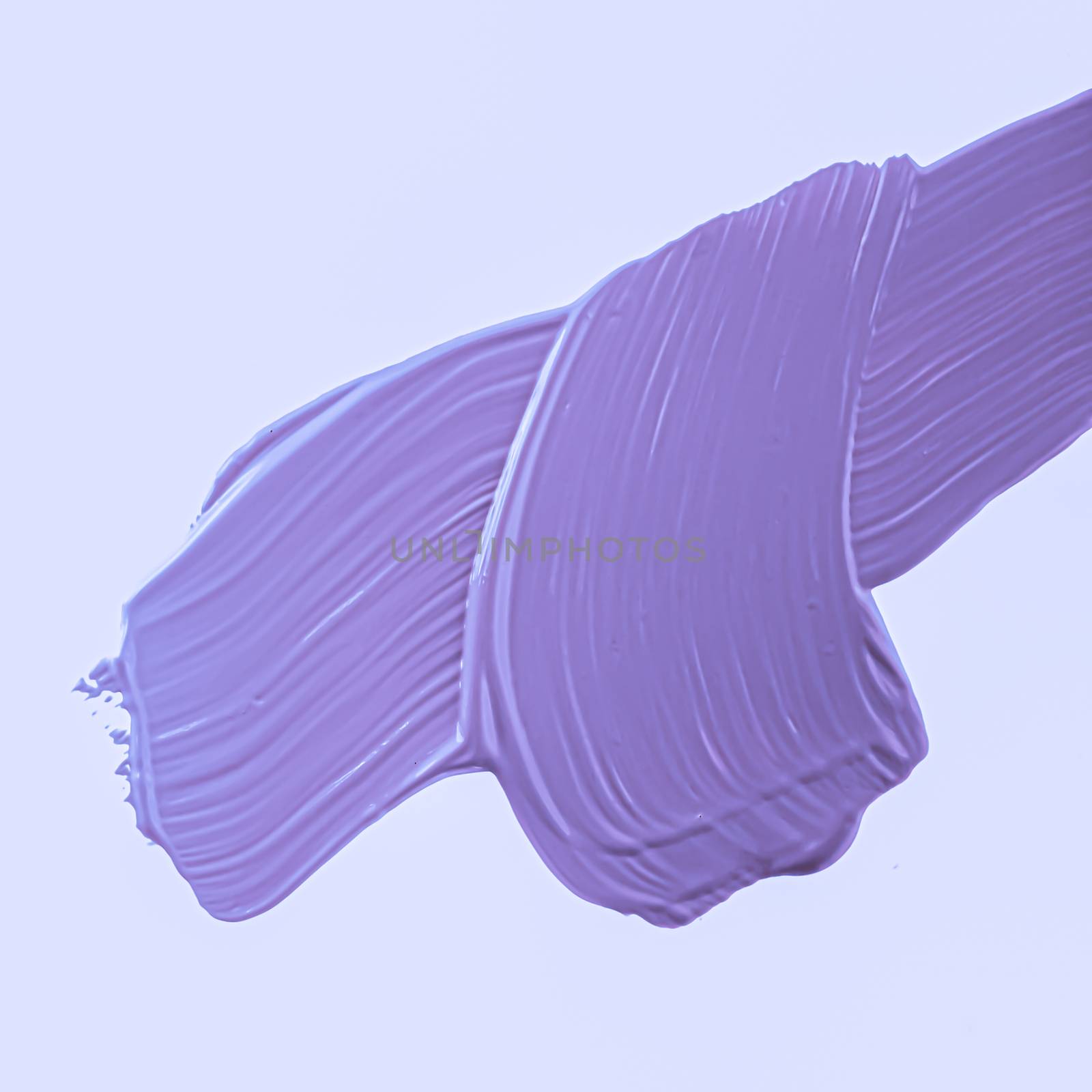 Purple brush stroke or makeup smudge closeup, beauty cosmetics a by Anneleven