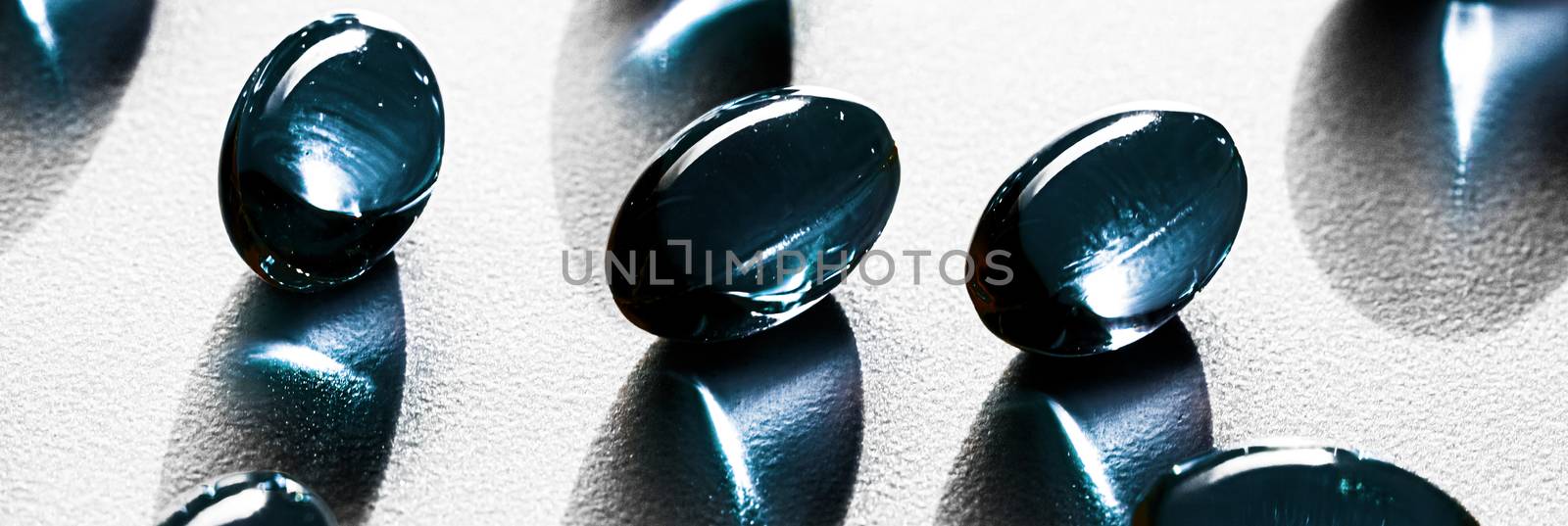 Blue herbal capsules for healthy diet nutrition, pharma brand store, probiotic drug pills as healthcare or supplement products for pharmaceutical industry ads