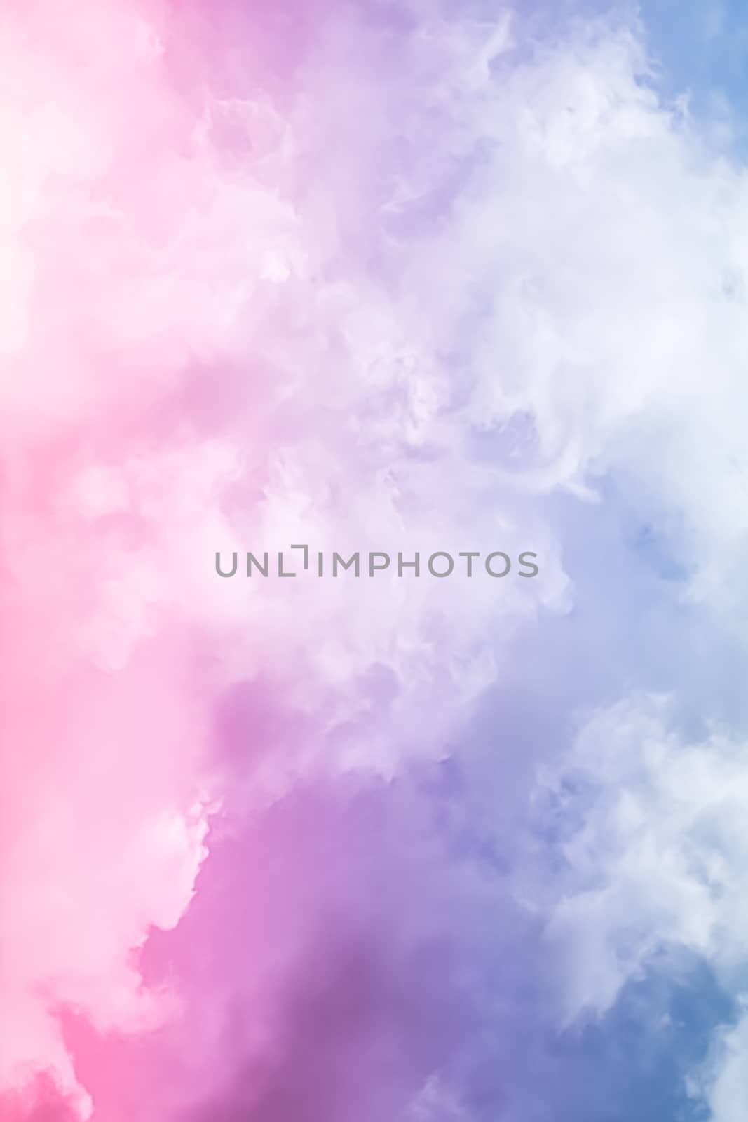 Fantasy pink and blue sky, spiritual and nature background by Anneleven