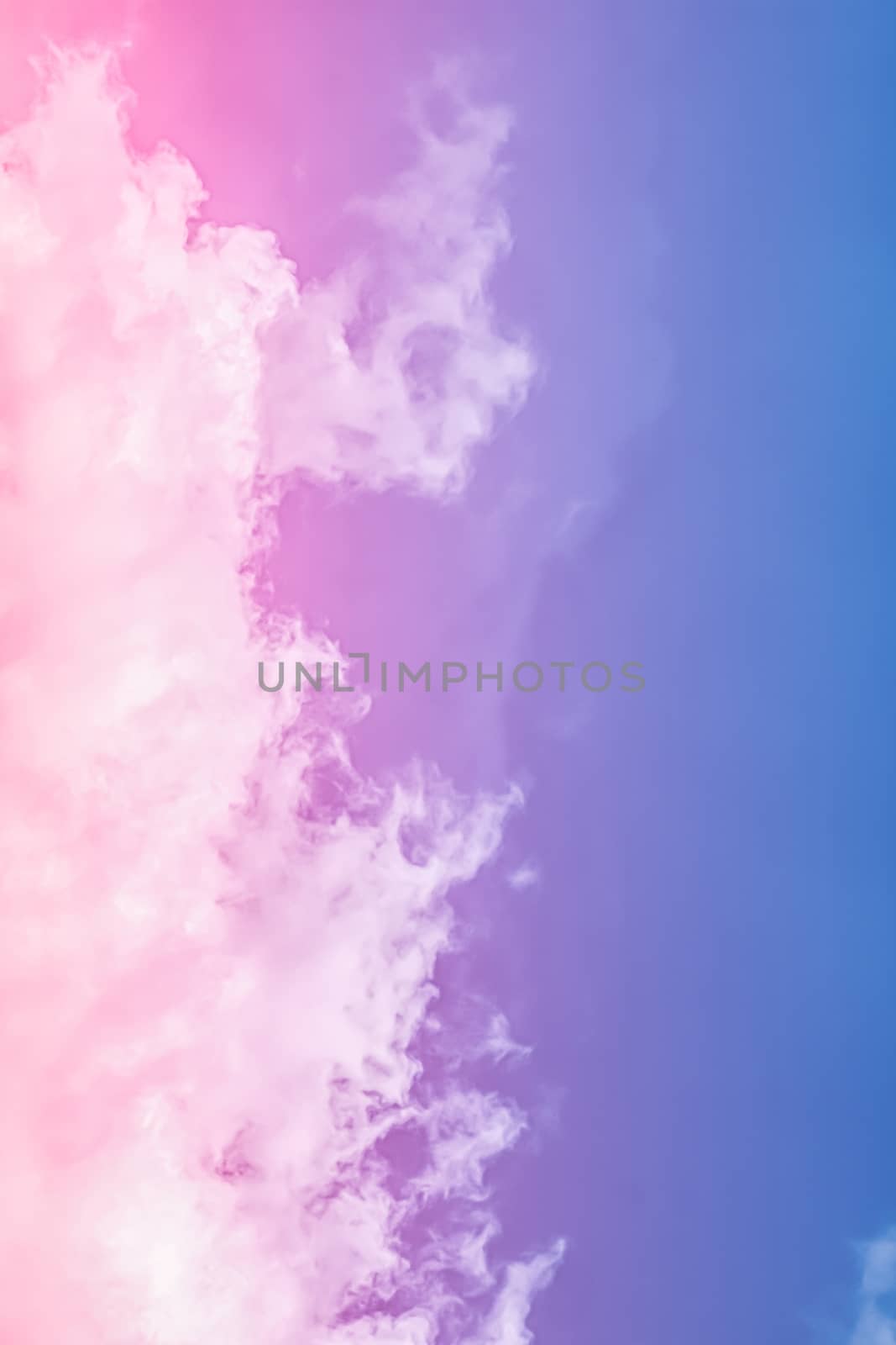 Fantasy pink and blue sky, spiritual and nature background by Anneleven