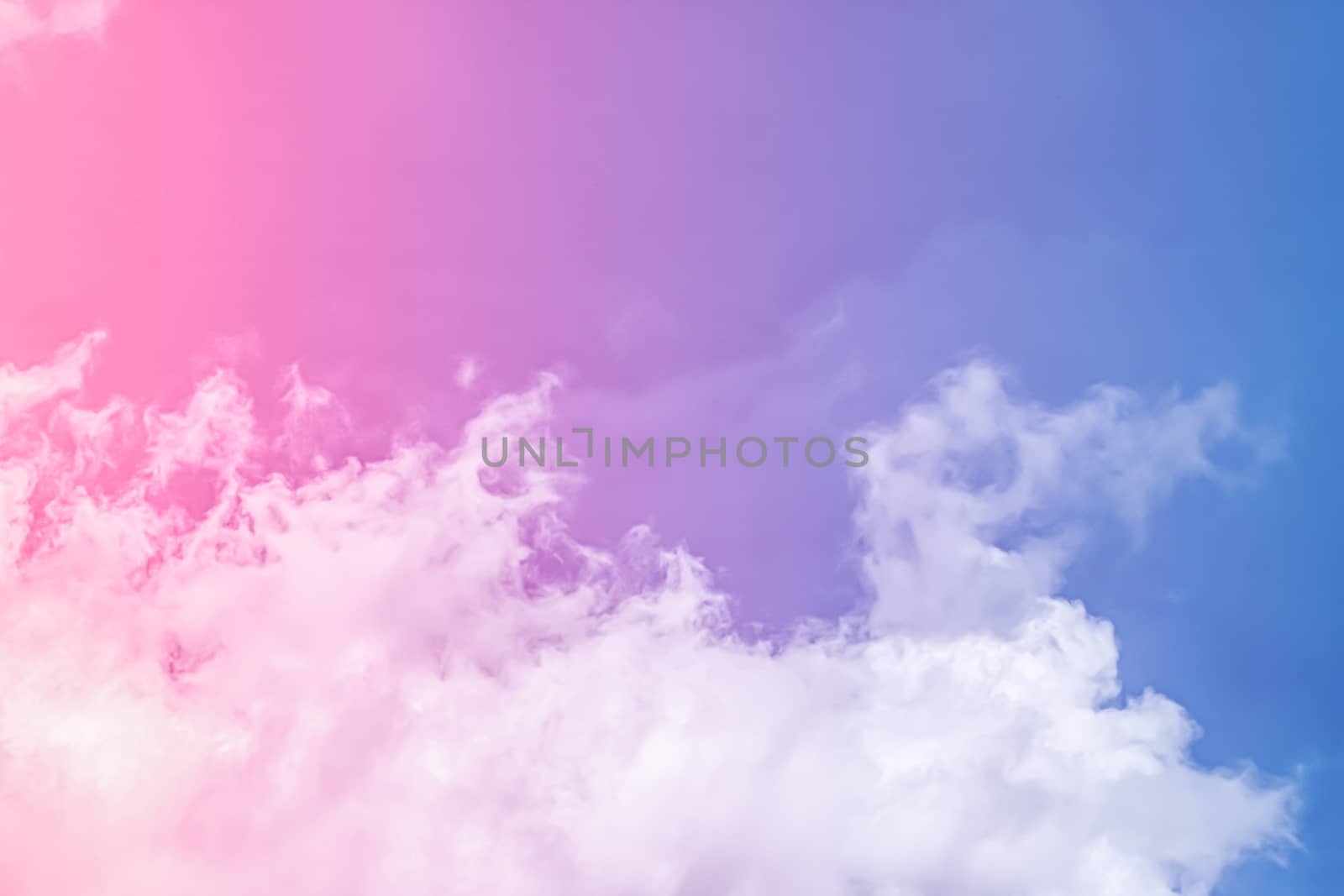 Fantasy pink and blue sky, spiritual and nature background by Anneleven