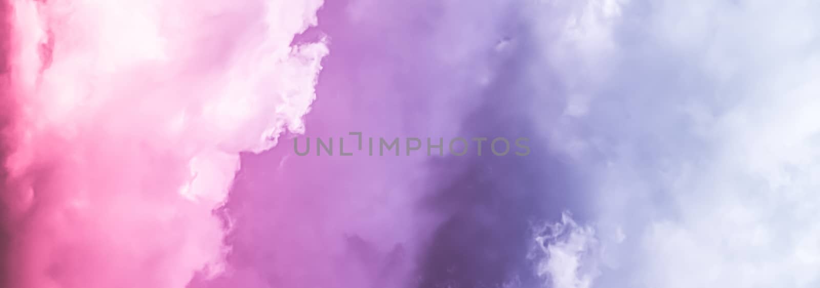 Fantasy pink and blue sky, spiritual and nature background by Anneleven