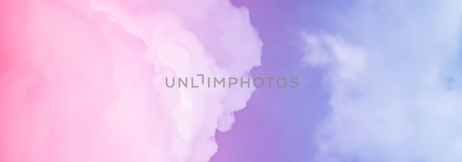 Fantasy pink and blue sky, spiritual and nature background by Anneleven