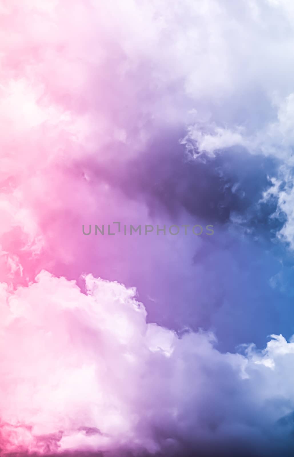 Fantasy pink and blue sky, spiritual and nature background by Anneleven