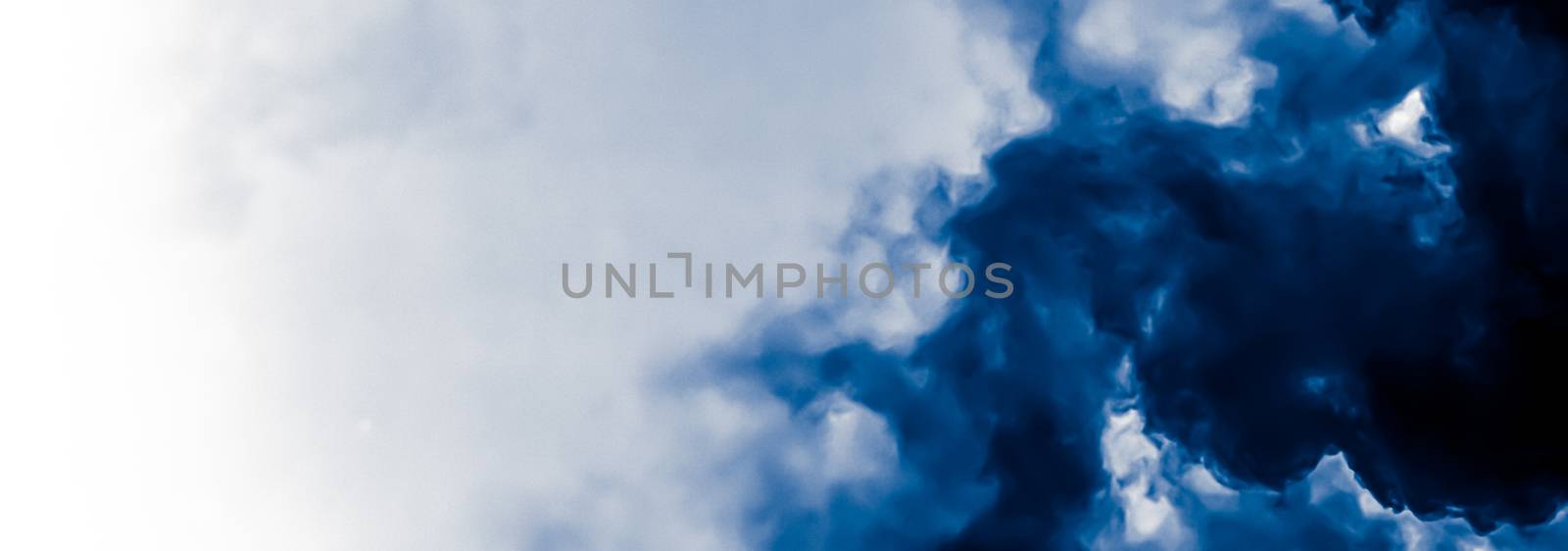 Minimalistic blue cloudy background as abstract backdrop, minima by Anneleven