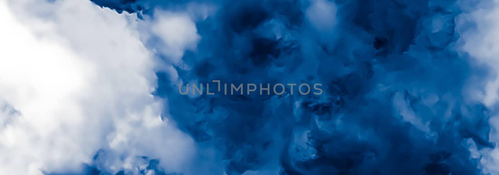 Minimalistic blue cloudy background as abstract backdrop, minima by Anneleven