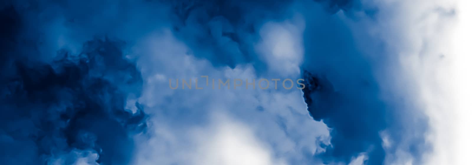 Minimalistic blue cloudy background as abstract backdrop, minima by Anneleven