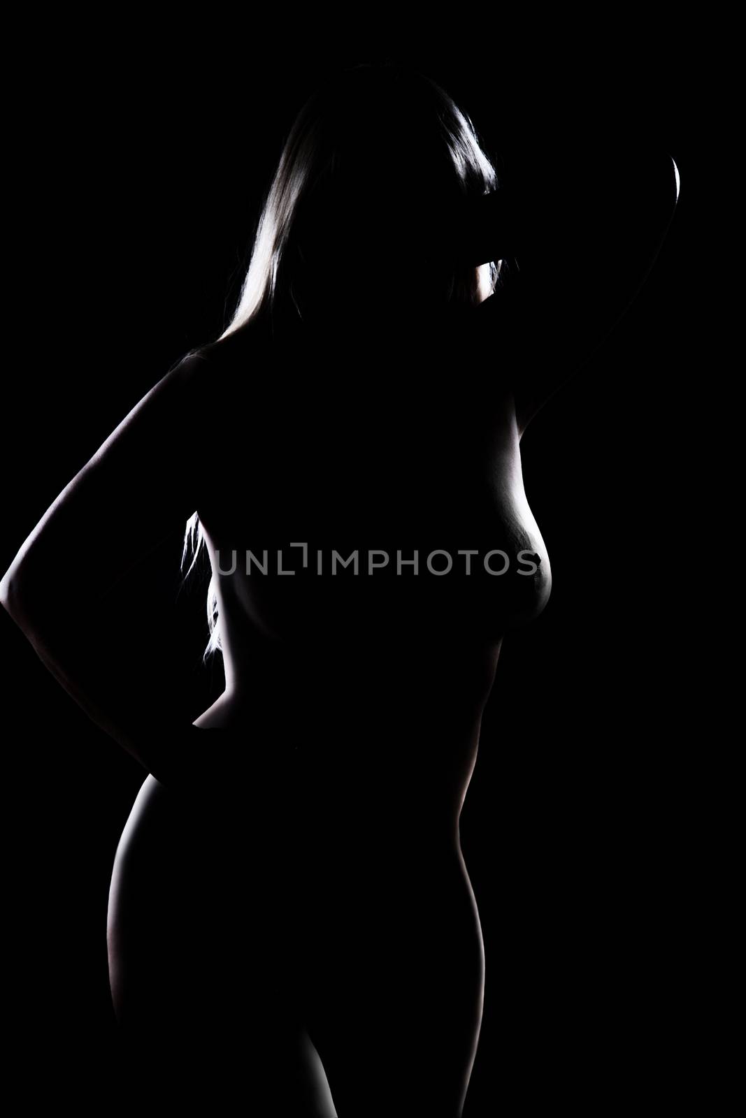 One sensual shot of a woman in underwear
