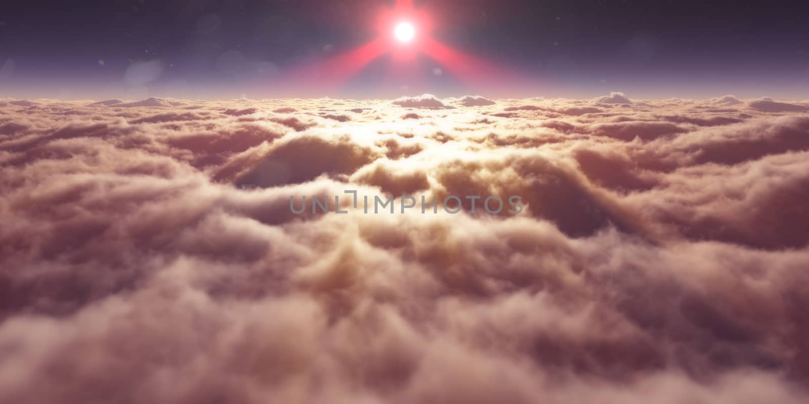 dream fly above clouds ray light by alex_nako