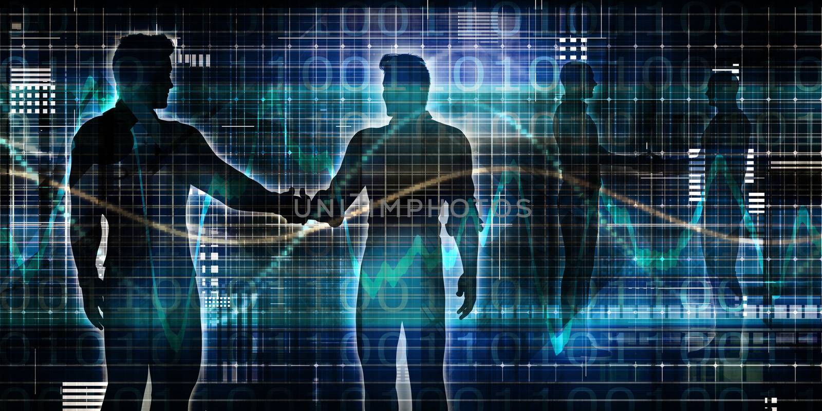 Business Handshake Abstract Background for Trust as Concept