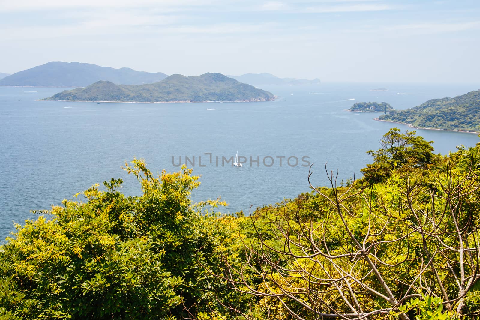 Harbour views in New Territories Hong Kong by FiledIMAGE