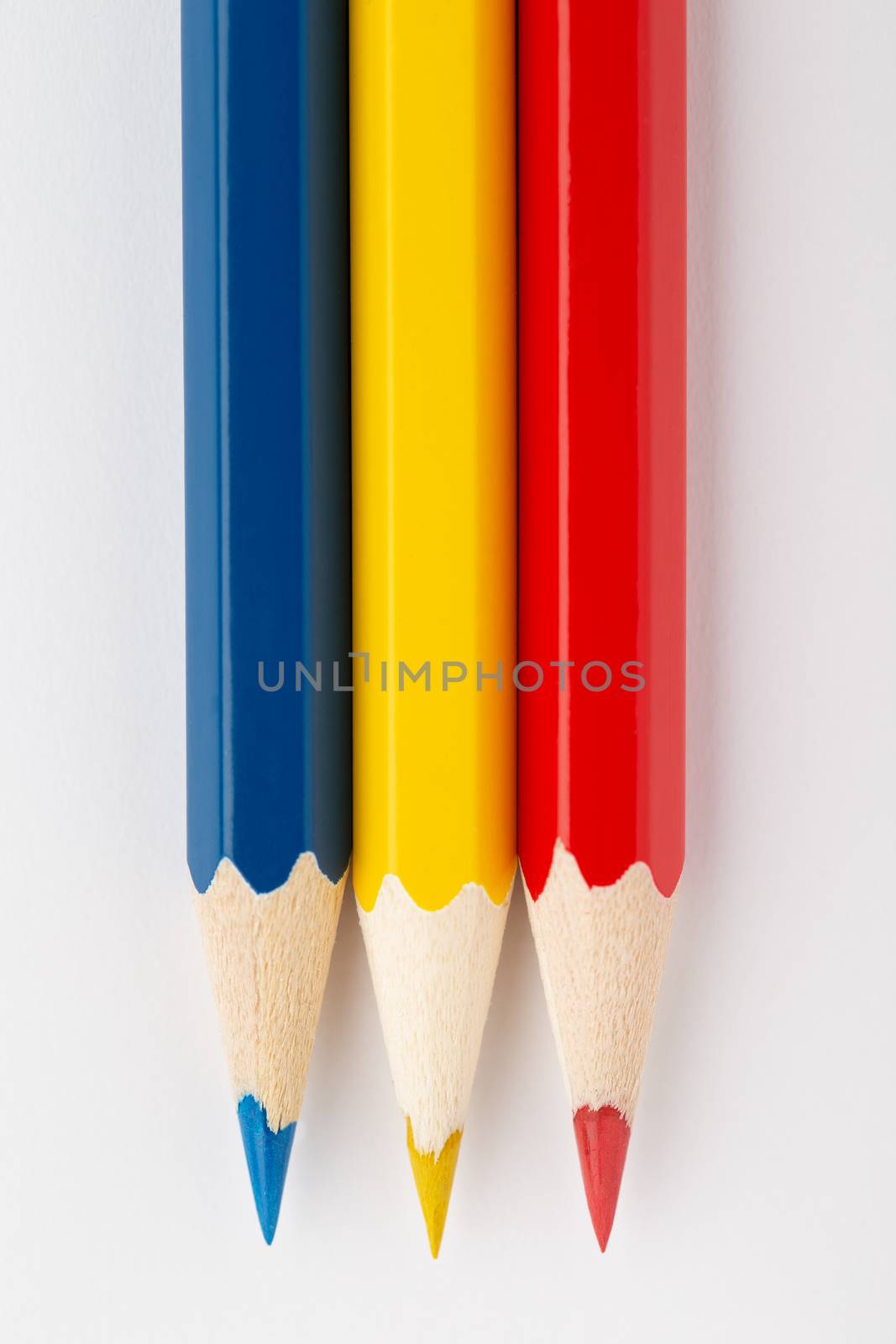 State flags made of colorful wooden pencils Romania by 25ehaag6
