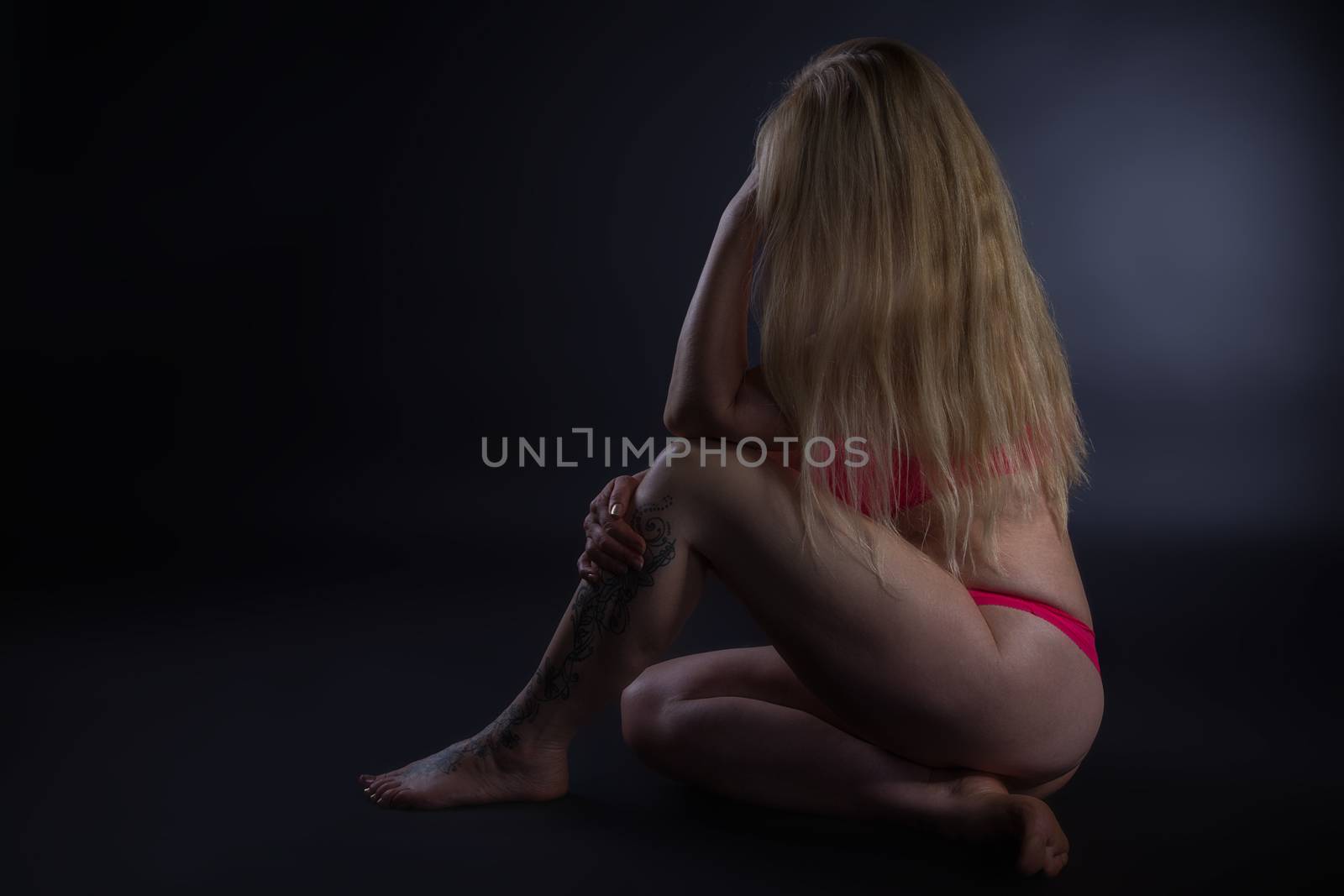 One sensual shot of a woman in underwear