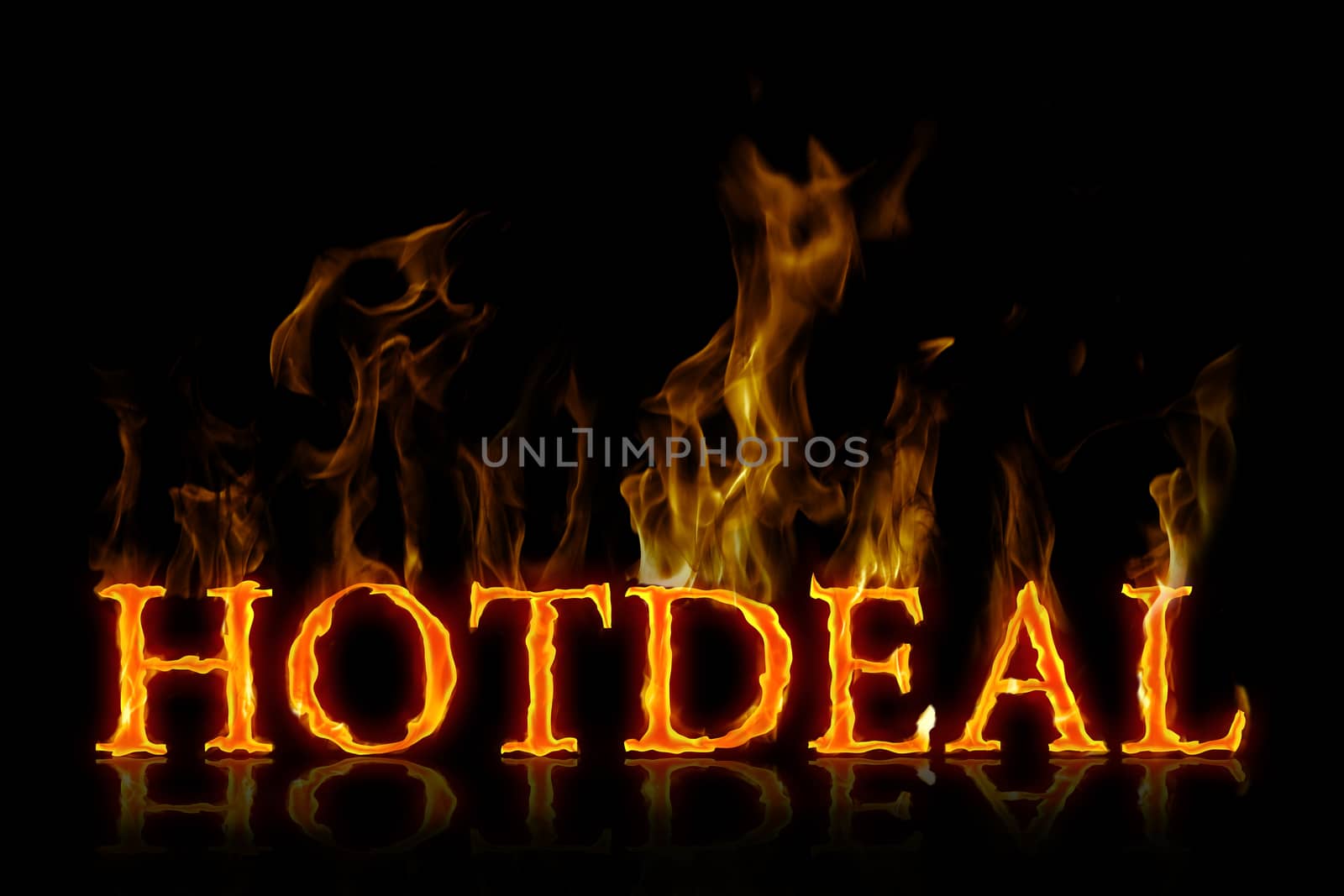 Hot deal lettering burning english on fire