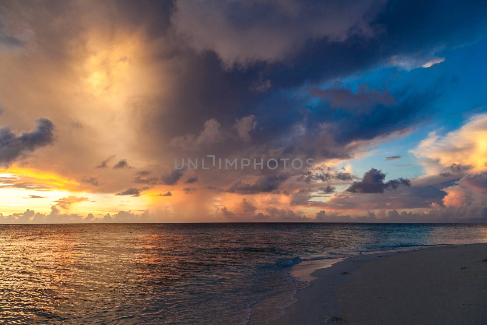 Sunset on an island