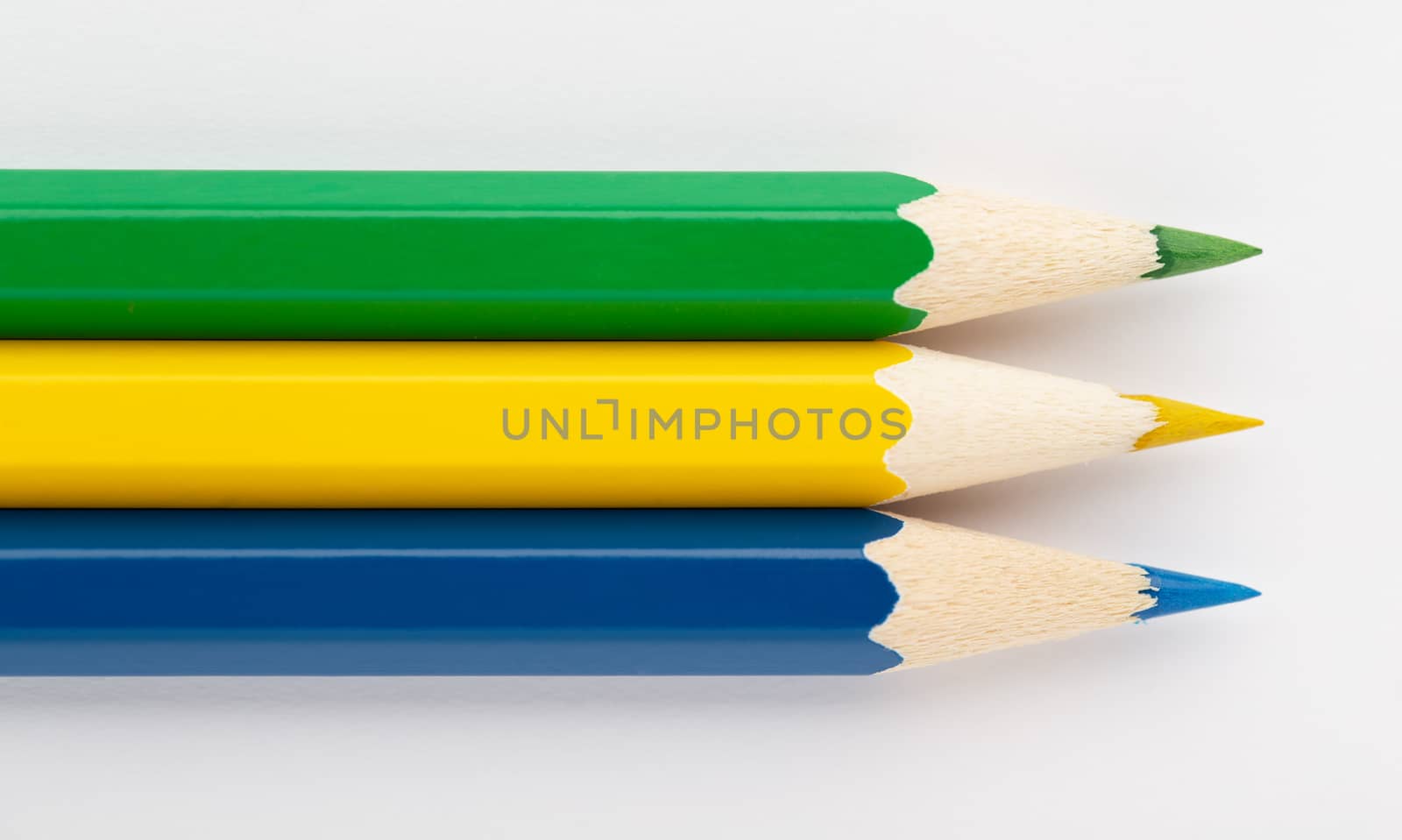 The Flags of different countries on a white background from colored pencils Gabon