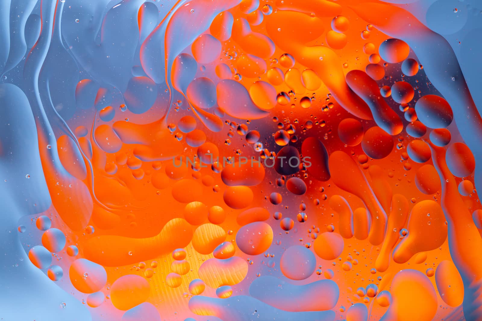An Abstract background as a result of a mixture of water and oil