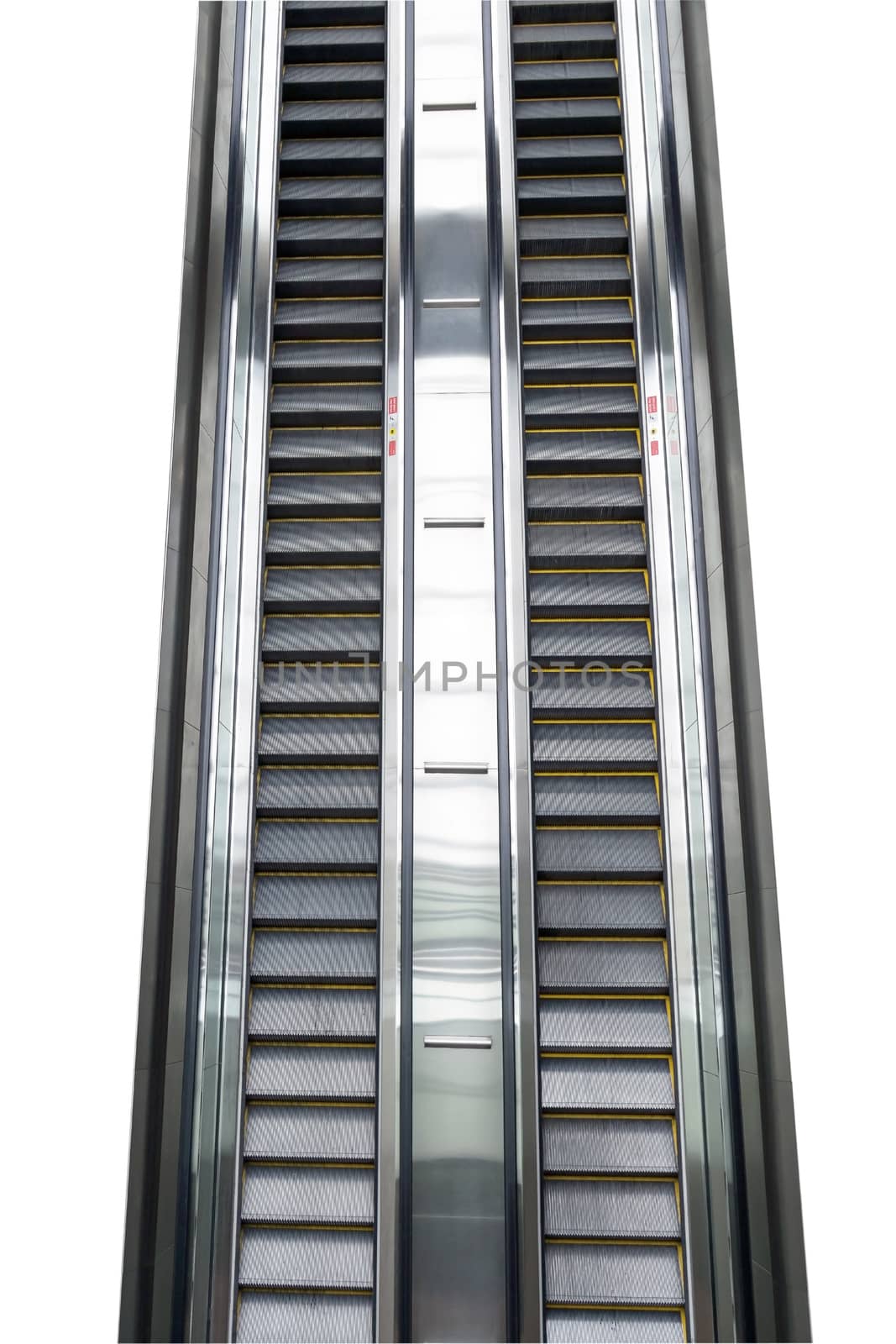 Escalator in the big building. by wattanaphob