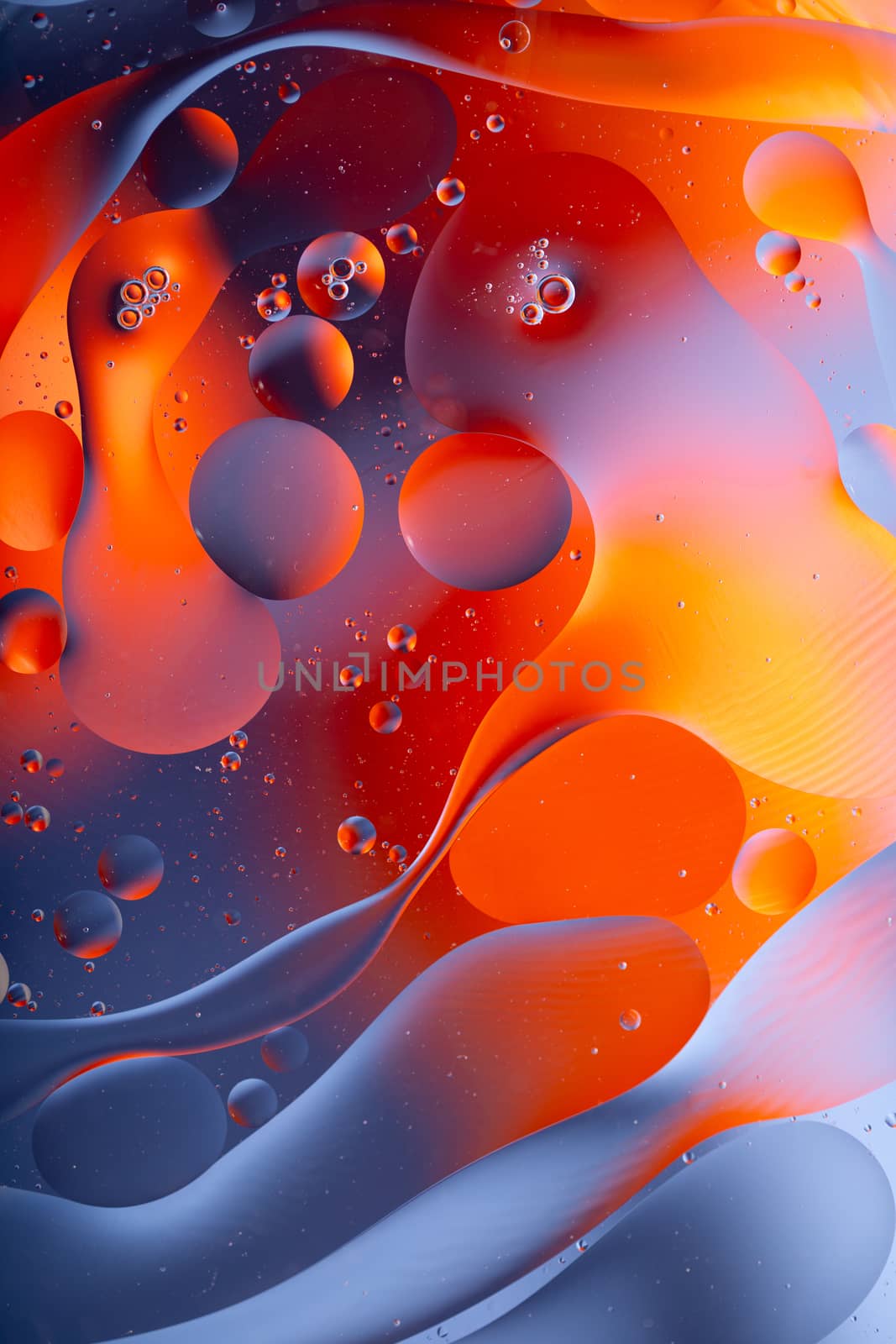 An Abstract background as a result of a mixture of water and oil
