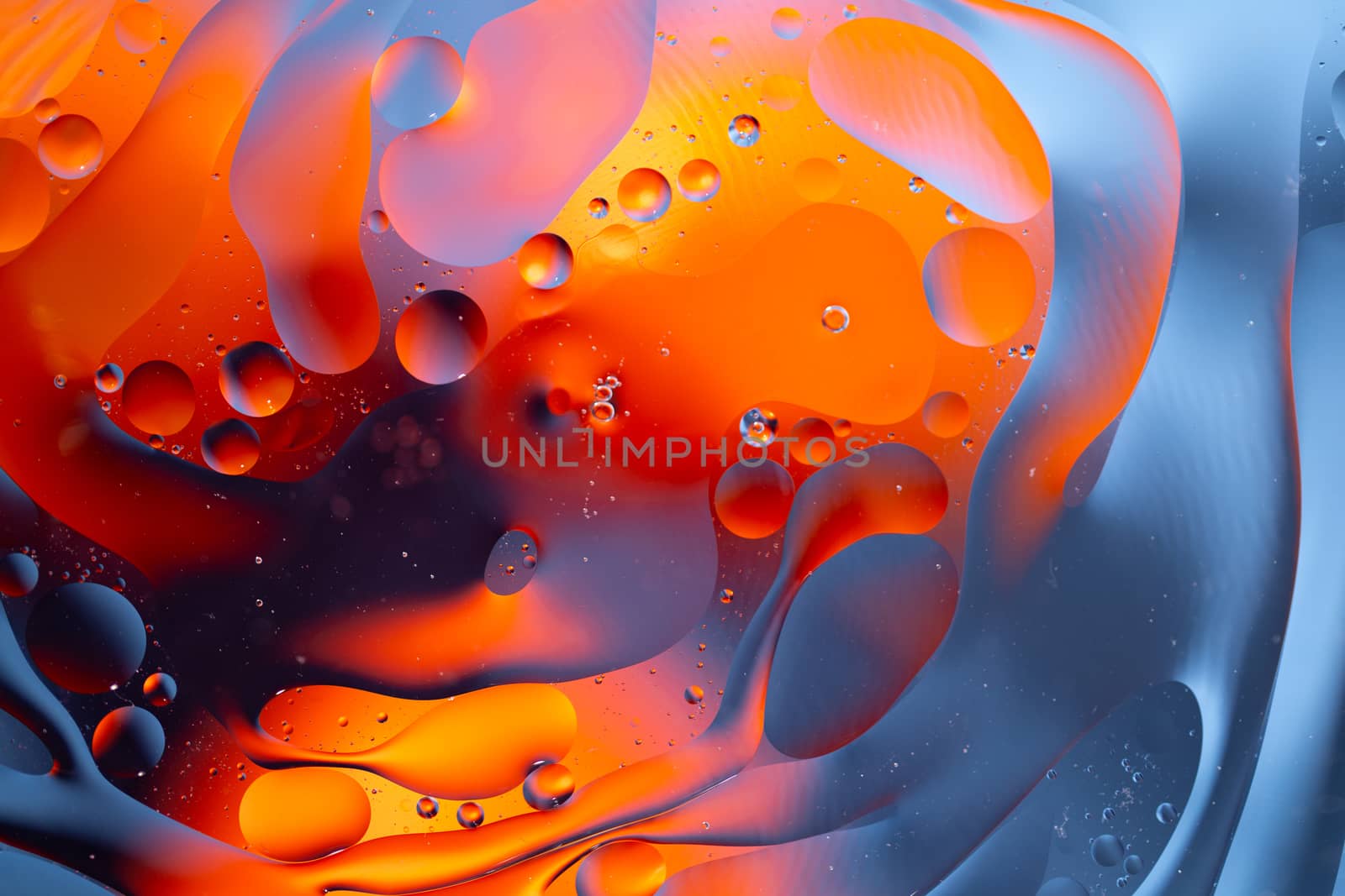 An Abstract background as a result of a mixture of water and oil