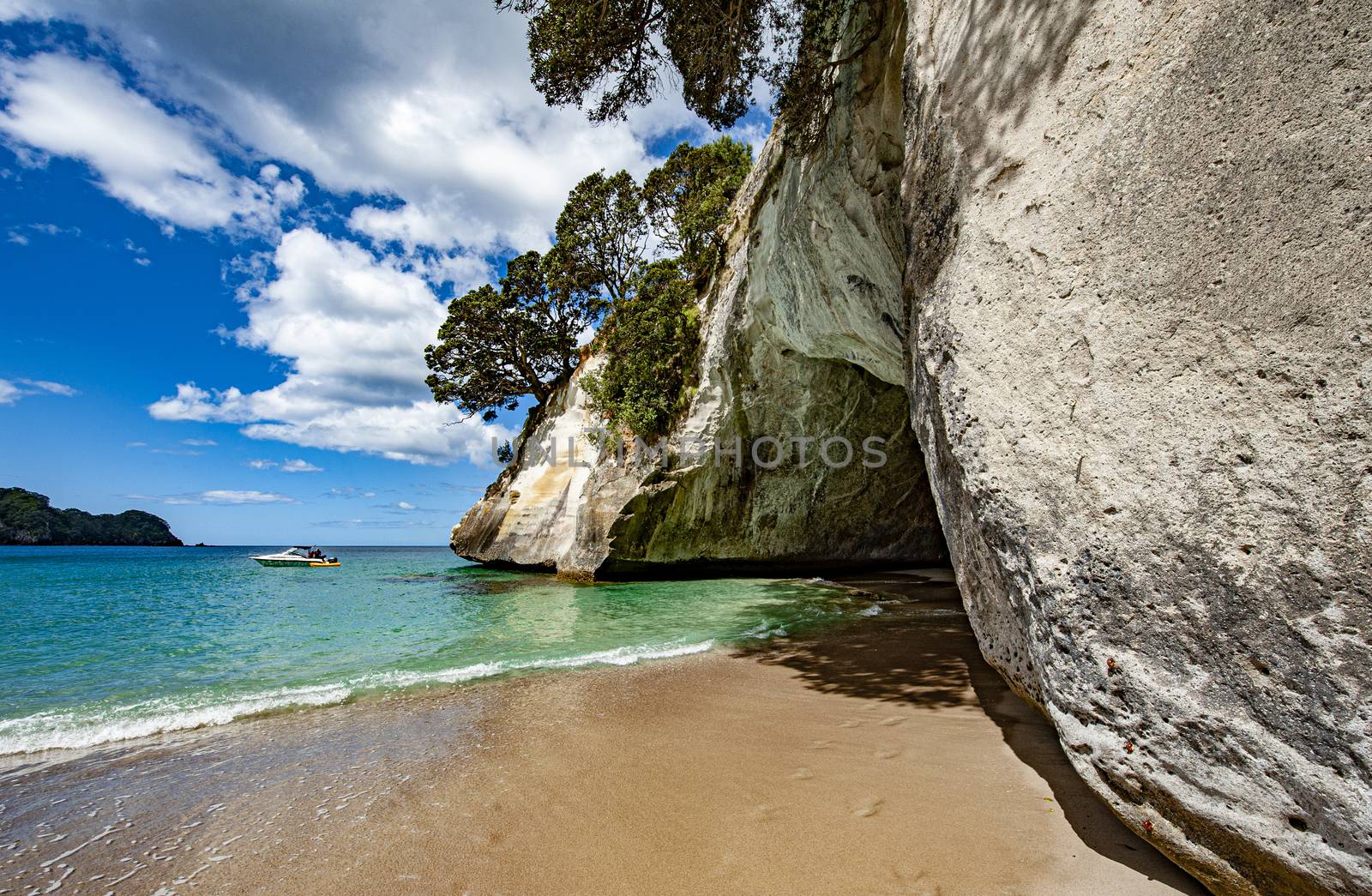 Cave at Cathedral cove in the New Zealand by fyletto